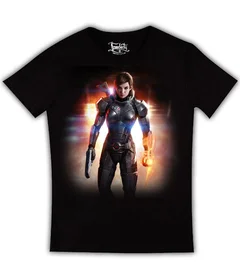 Прикольные футболки: Mass Effect на черной (6)